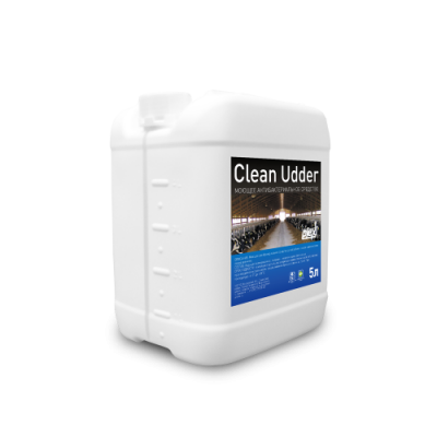 UDDER CLEAN Дезсредство для вымени коров до доения с хлоргексидином, 5 л.