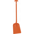 Лопата Vikan монолитная, 327x271x50 мм, оранжевый цвет, 1035 мм