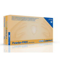 DL202 Перчатки Safe&Care смотровые латексные неопудренные двукратное хлорирование (6019)/1000, (S)