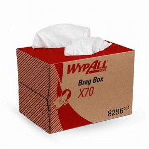 Протирочный материал WypAll® X70 - Упаковка BRAG* Box белый 200 листов