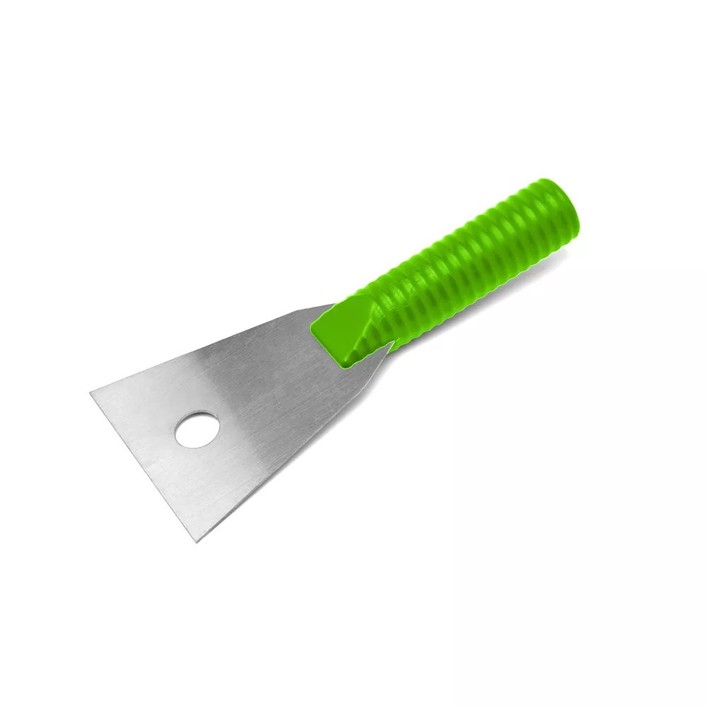 Ручной скребок Schavon прямой из нержавейки, 245х90х35 мм, Зеленый (2)