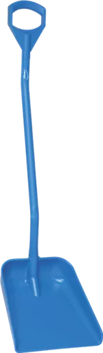 Лопата Vikan большая эргономичная с длинной ручкой, 380x340x90 мм, 1310 мм, Синий (3)
