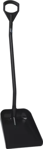 Лопата Vikan большая эргономичная с длинной ручкой, 380x340x90 мм, 1310 мм, Черный (9)