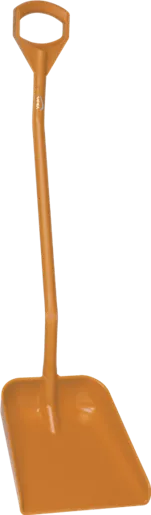 Лопата Vikan большая эргономичная с длинной ручкой, 380x340x90 мм, 1310 мм, Оранжевый (7)
