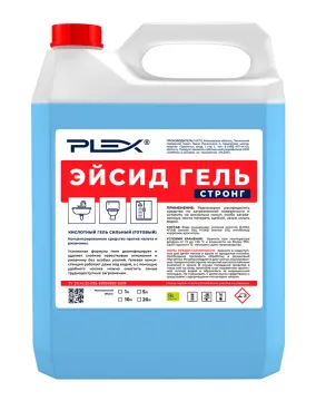 ЭЙСИД ГЕЛЬ СТРОНГ Кислотное пенное моющее средство для обработки поверхностей в санузлах,5л