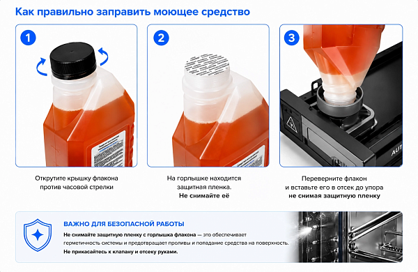 NG Caus CIP Eso Средство для очистки пароконвектоматов 2 в 1, с ополаскивающим эффектом, флакон 1л